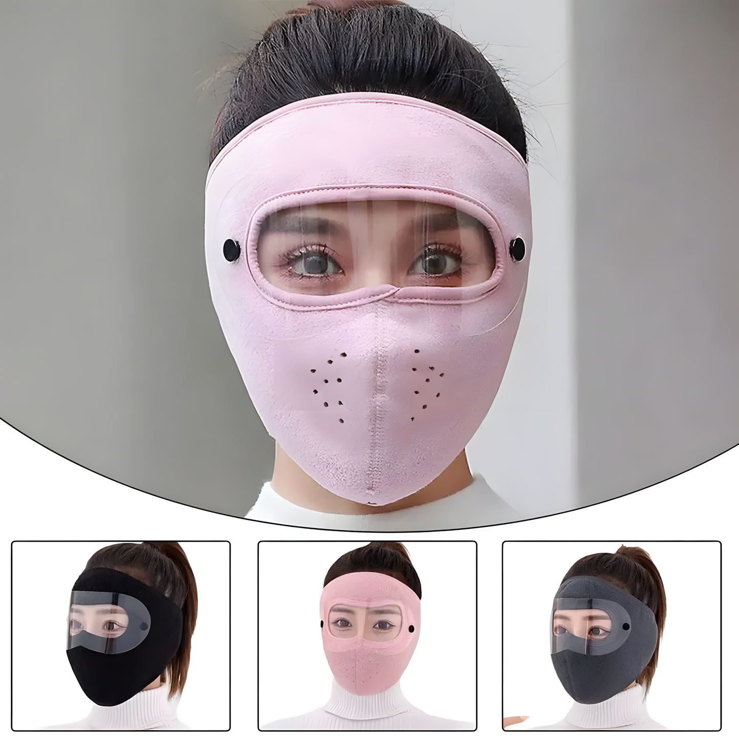 Wind and Smog Resistant Full Face Mask