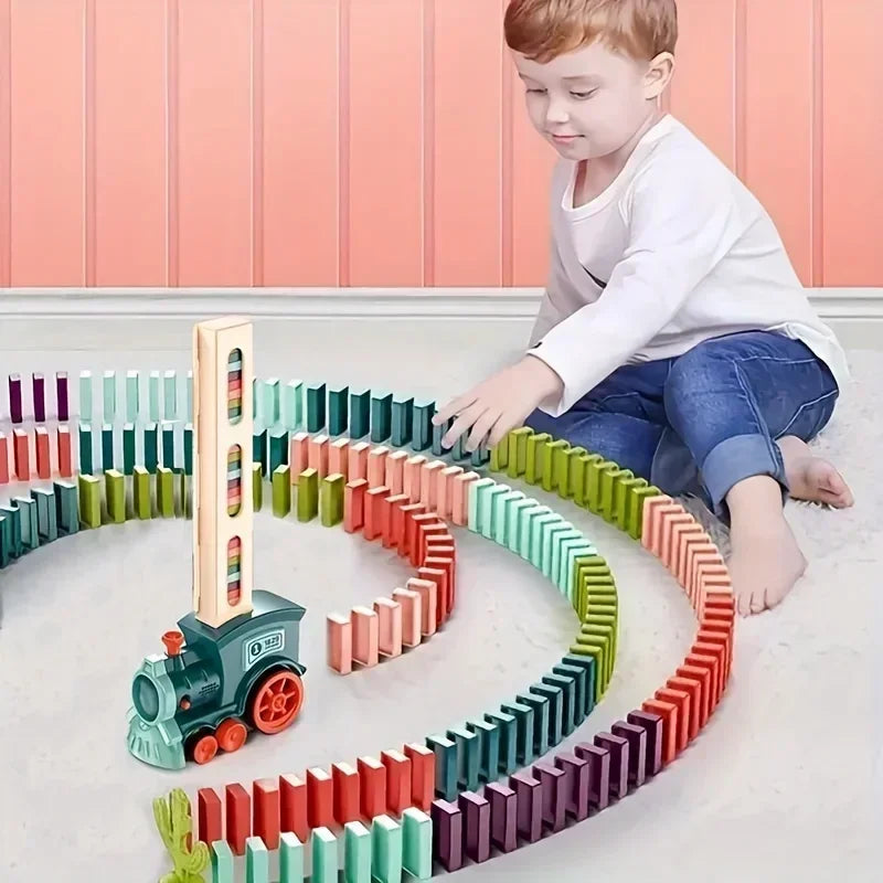 Electric Train Domino Blocks