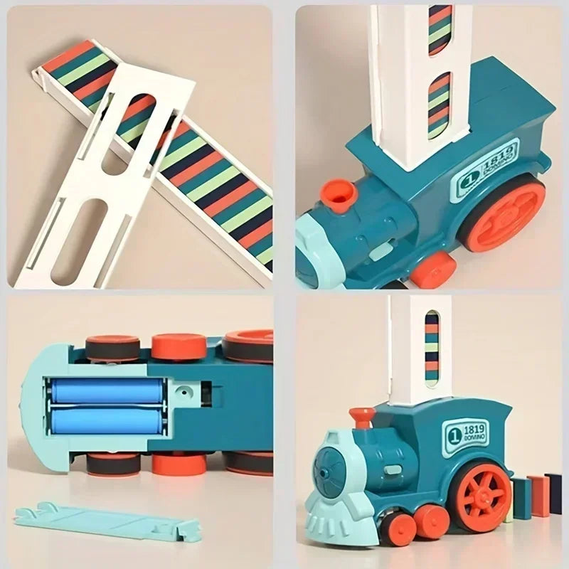 Electric Train Domino Blocks