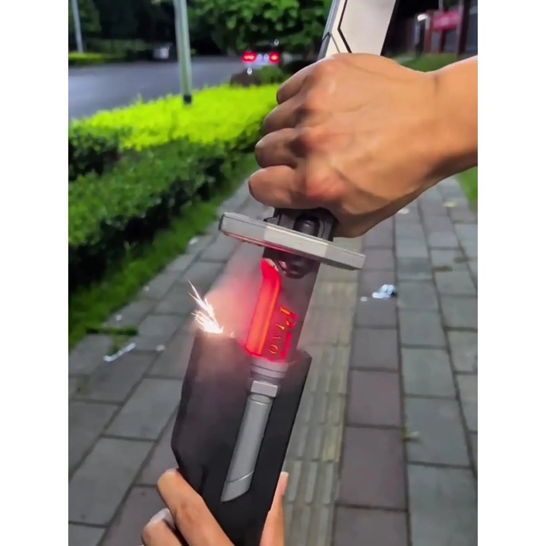 Park Light Smoke Colorful Glowing Light Smoke Katana Sword Toy