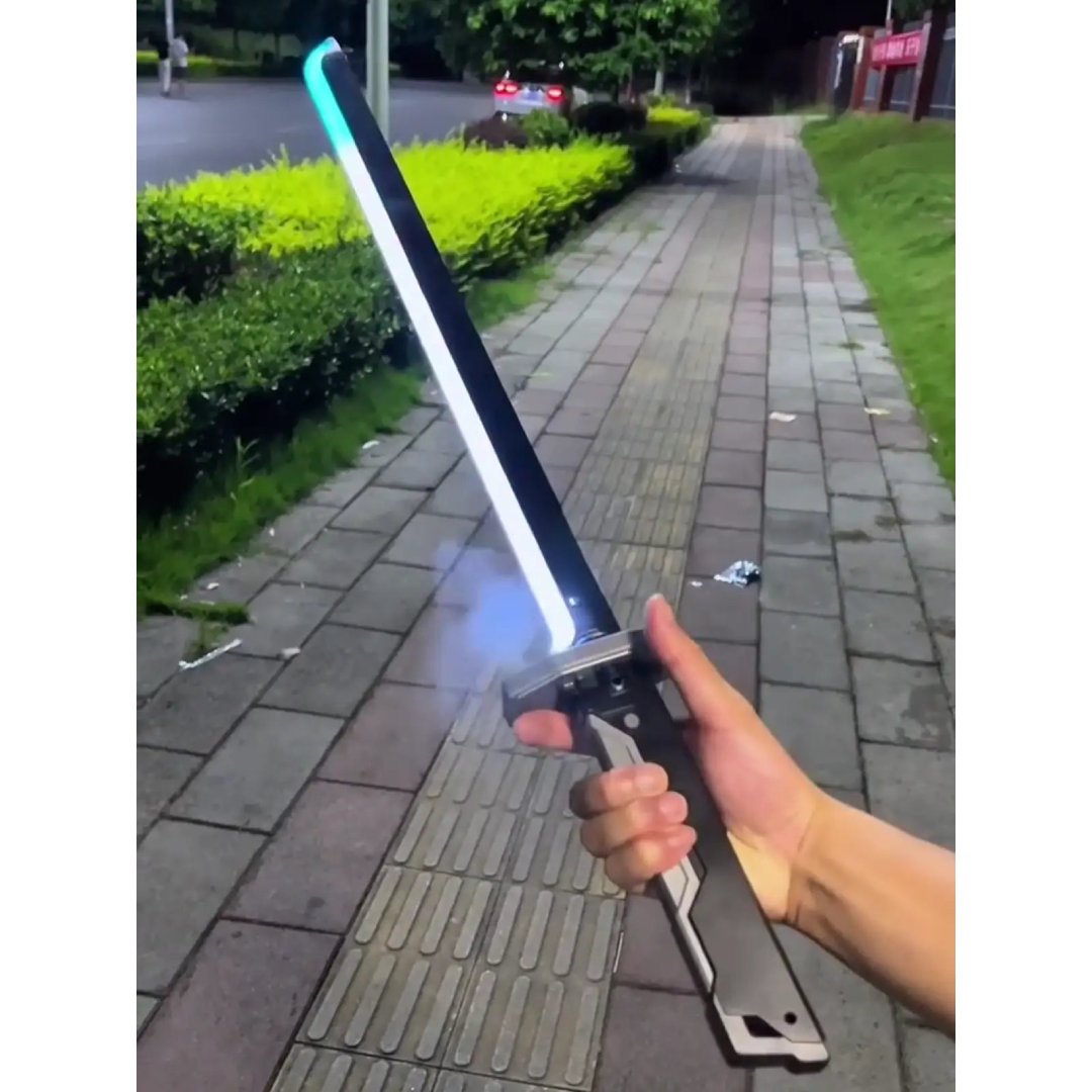 Park Light Smoke Colorful Glowing Light Smoke Katana Sword Toy